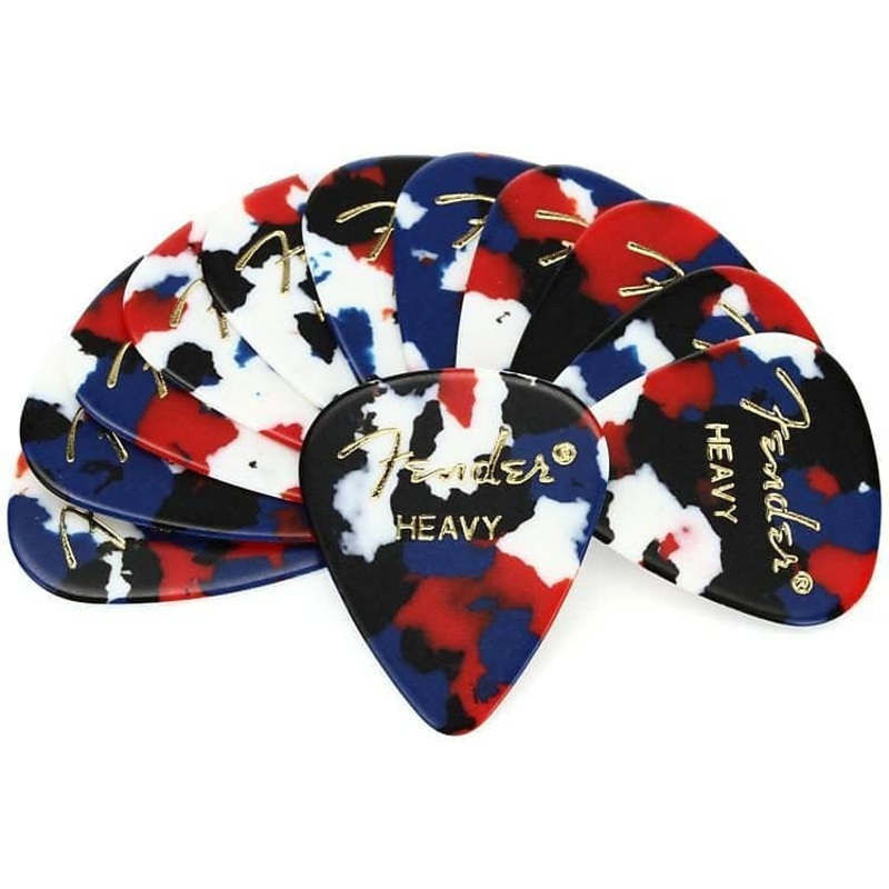 Fender 351 Picks Confetti, Medium Gauge- 12 Pack