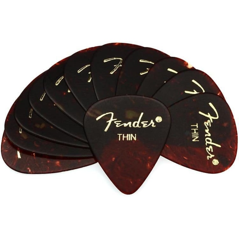 Fender 351 Picks Thin Guage- 12 Pack
