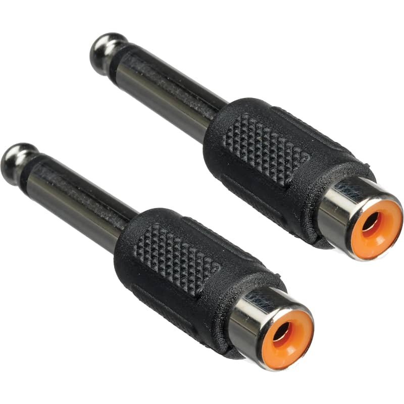 Hosa 2 pack RCA to 1/4 TS  GPR101  GPR-101 Adapter