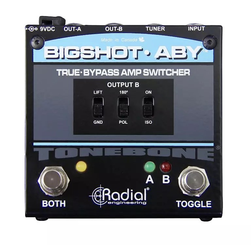 Radial Engineering Bigshot ABY True Bypass ABY Switcher *Free Shipping in the USA*