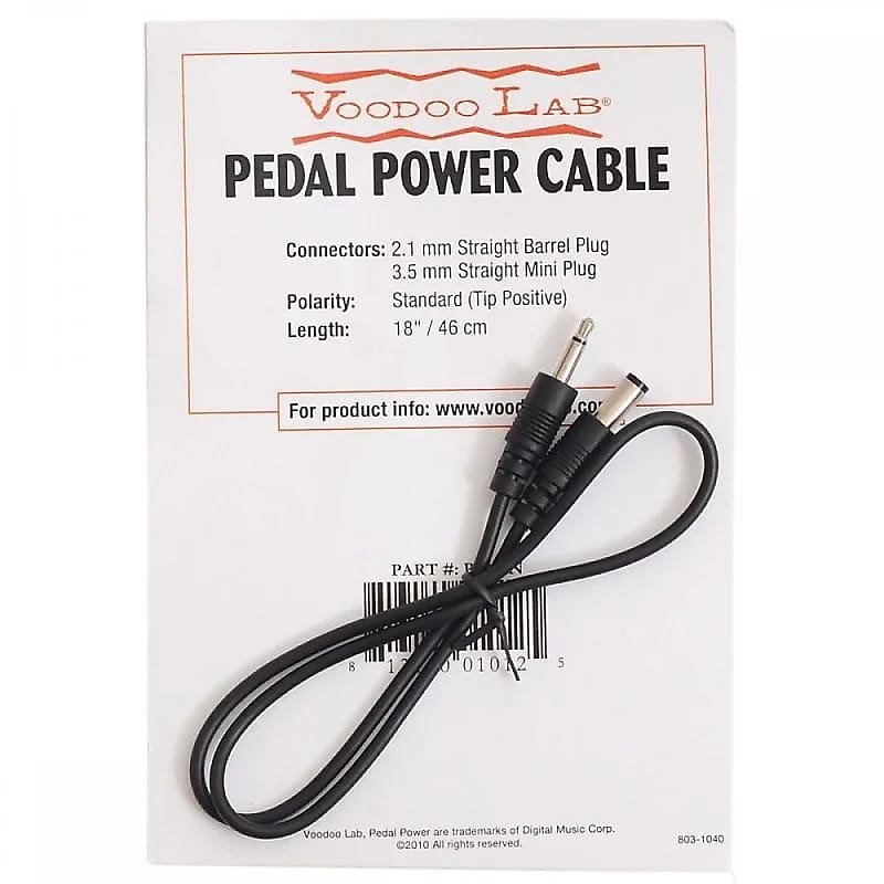 Voodoo Lab PPMIN Pedal Power 3.5mm Mini Plug – 18