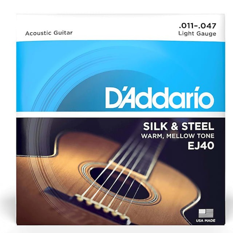D’Addario EJ40 Silk & Steel Folk Guitar Strings