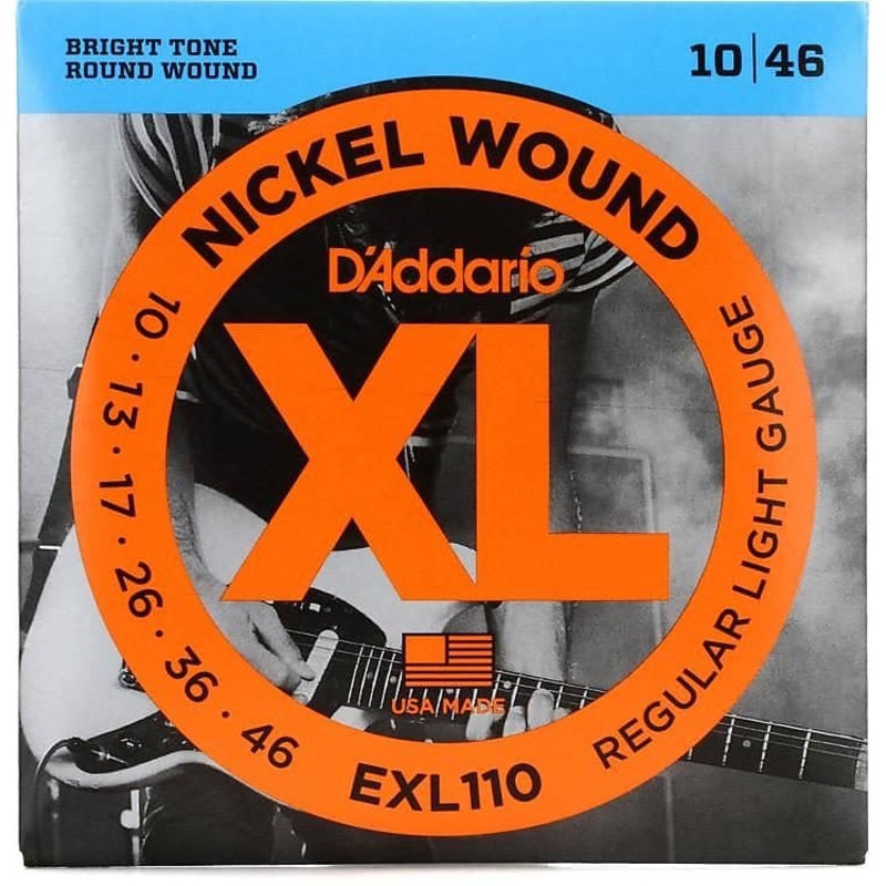 D’Addario EXL110 Nickel Wound Regular Light Electric Guitar Strings, .010 – .046