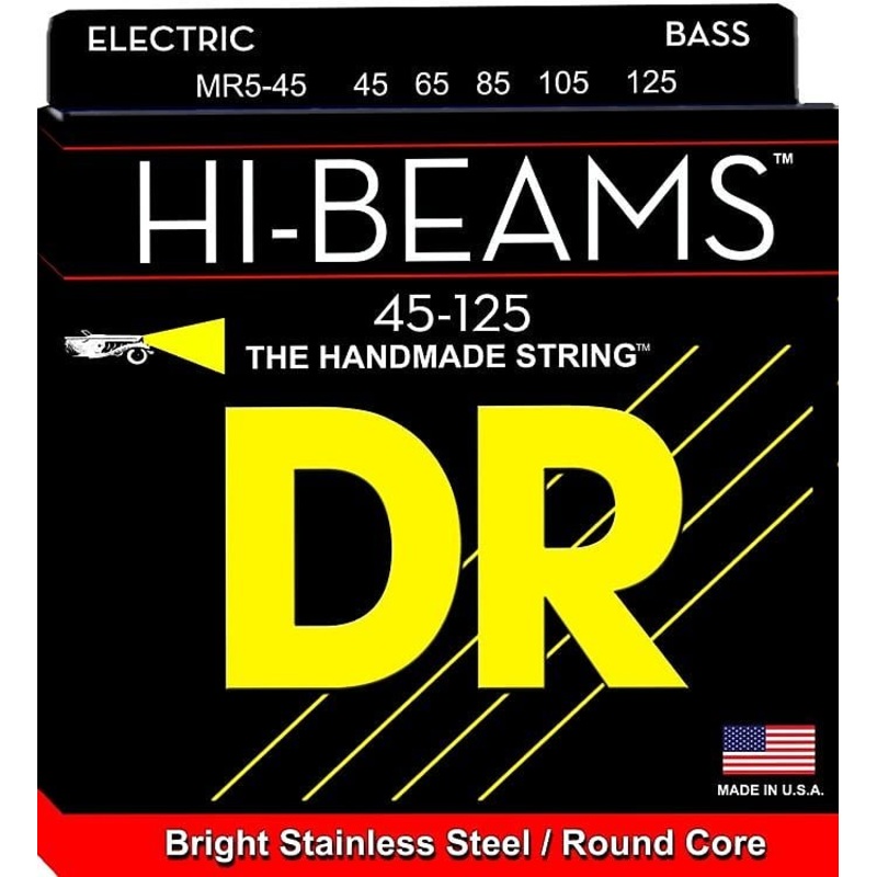 DR Hi-Beams 5 String Bass Strings 45-125 MR5-45 *Free Shipping in the USA*