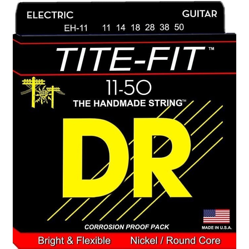 DR Strings EH-11 Tite Fit Heavy Electric Guitar Strings (11-50)