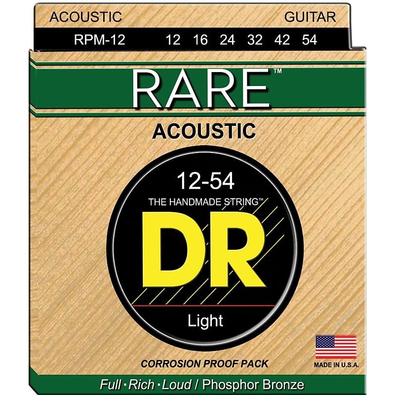 DR Strings RPM-12 Rare Medium Acoustic Strings