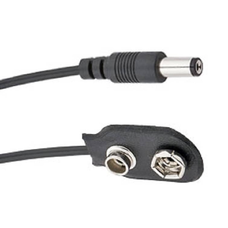 Voodoo Lab PPBAT Battery Snap to Straight 2.1mm Cable – 18