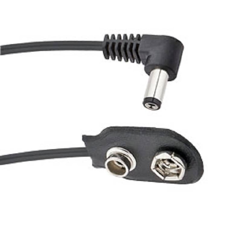 Voodoo Lab PPBATR Battery Snap to Right Angle 2.1mm Cable – 18