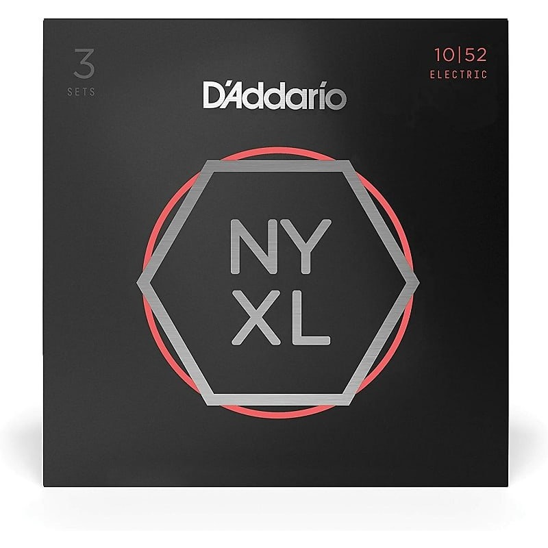 D’Addario NYXL1052-3P  Nickel Wound Electric Guitar Strings 3-Pack, 10-52 Heavy low *Free Shipping*