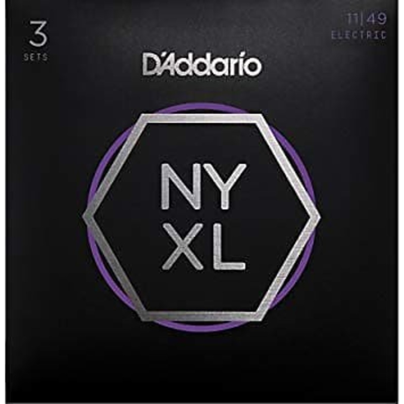D’Addario NYXL1149-3P Nickel Wound Electric Guitar Strings 3-Pack, Medium 11-49 *Free Shipping in the USA*