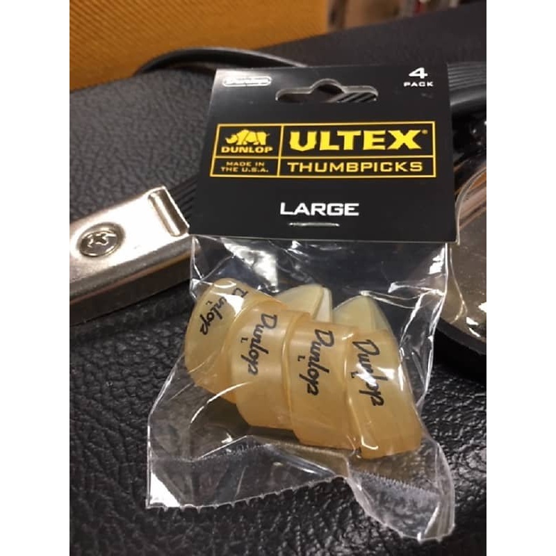 Dunlop 9073P Large Ultex Thumbpicks- Pack of 4 Picks