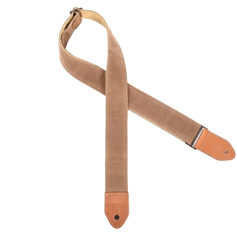 Levy’s M7WC-Tan Guitar Strap Waxed Canvass *Free Shipping in the USA*