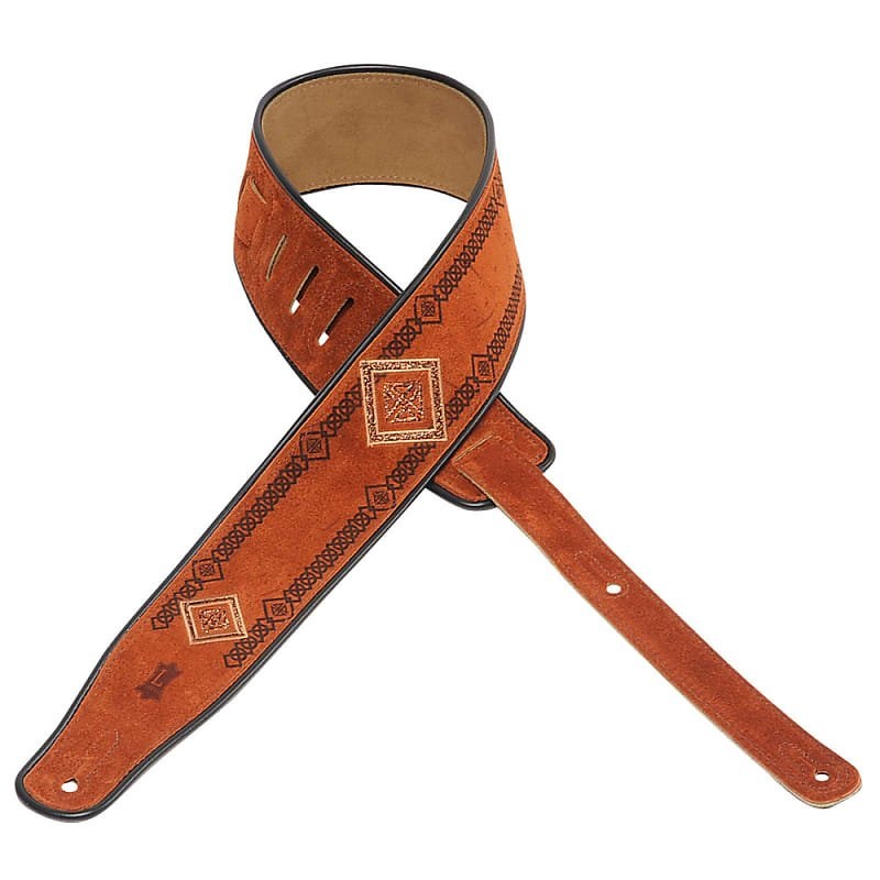 Levy’s MSS3EP-003 Hand Brushed Suede 2.5 Guitar Strap *Free Shipping in the USA*