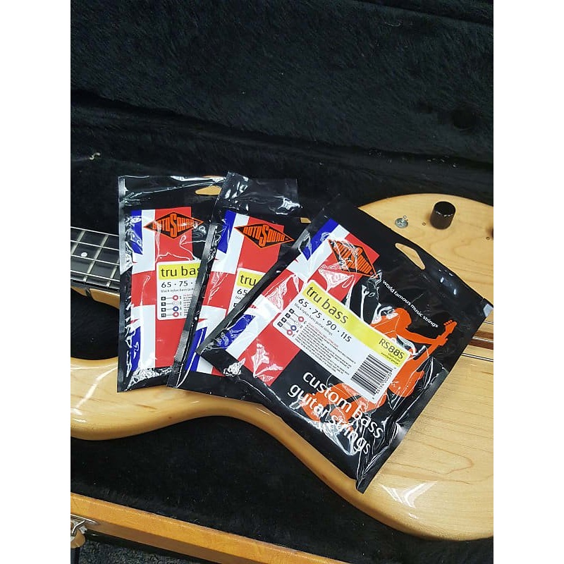 Rotosound RS88S Tru Bass 88 Short Scale Black Nylon Bass Strings 65-115 *3 Sets* *Free Shipping in the USA*