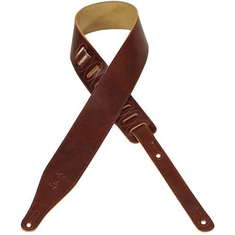 Levy’s M17MC-BRG Brown Leather Guitar Strap  *Free Shipping in the USA*