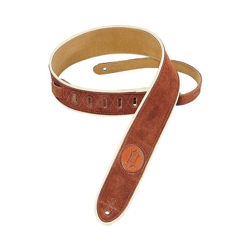 Levy’s MSS3-2CP-RST Hand-brushed Suede Guitar Strap  *Free Shipping in the USA*