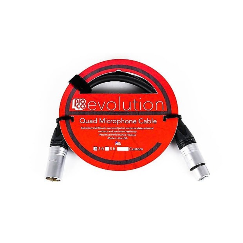 Pro Co Evolution EVLMCN-3 3 ft Mic Cable *Free Shipping in the USA*