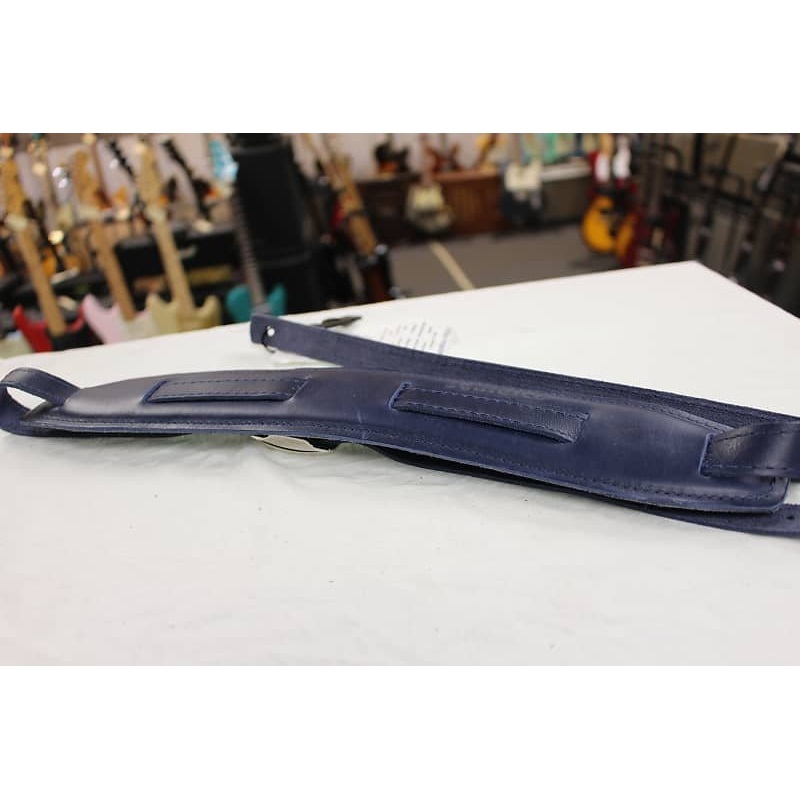 Souldier Plain Saddle Strap Blue Leather Strap with Blue Leather Pad *Free Shipping in the USA*