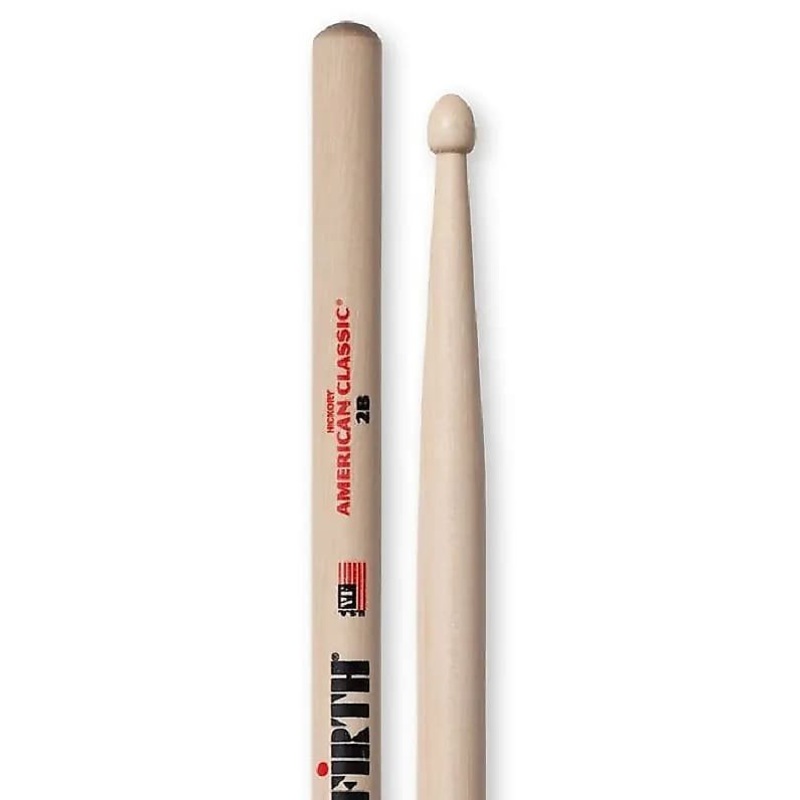 Vic Firth 2B Wood Tip Drum Sticks