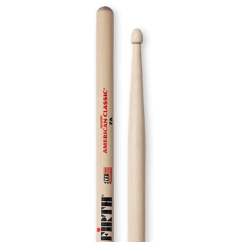 Vic Firth 7A Wood Tip Drum Sticks