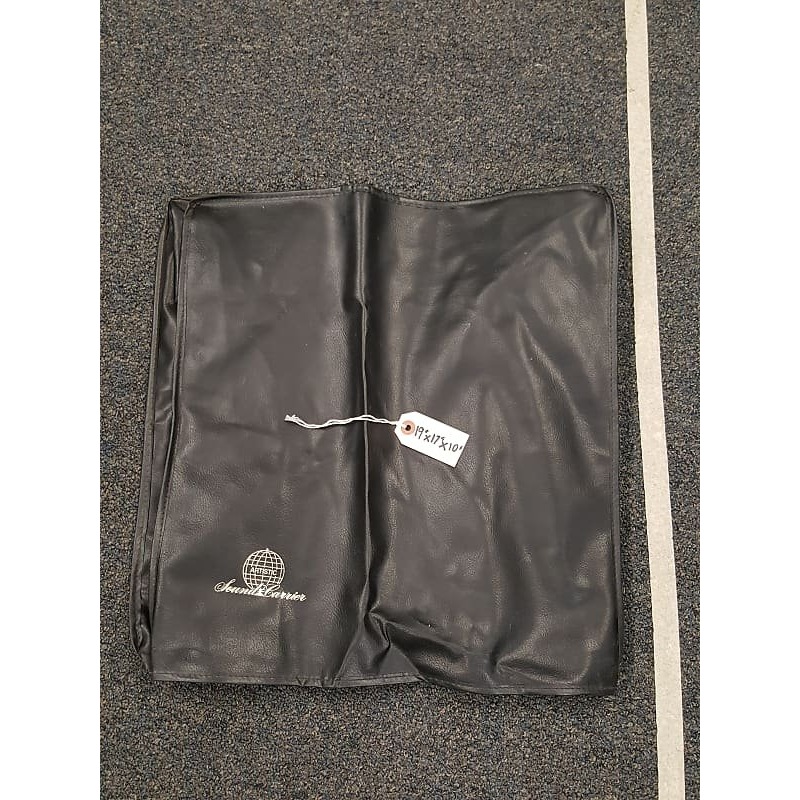 Vintage Sound Carrier Artistic Black Vinyl Dust Cover For 19X17X10 Amp