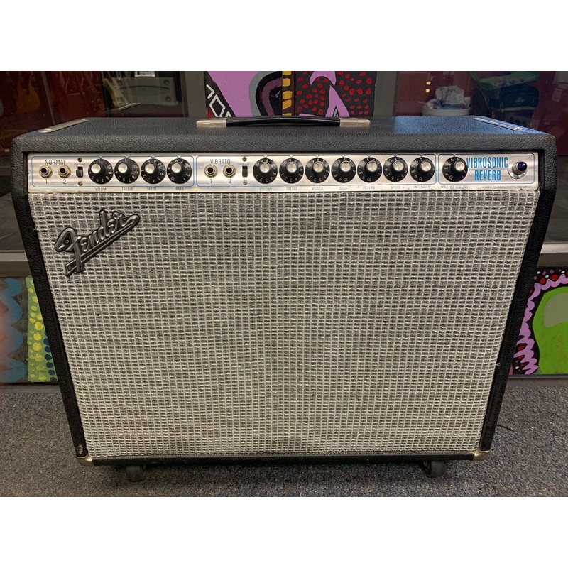 1973 Fender VibroSonic 1X15 Combo Amp Used
