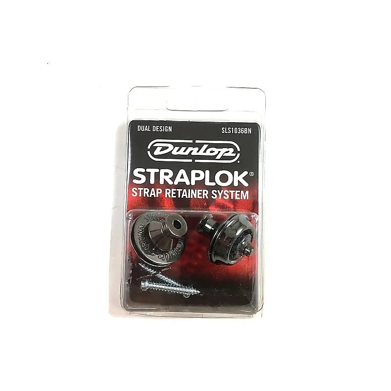 Dunlop Straplok Strap Retainer System SLS1036BN Black Nickel