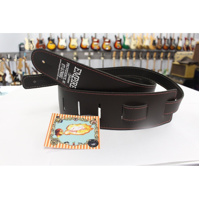 Henry Heller HBL25-BRN/RED Guitar Strap
