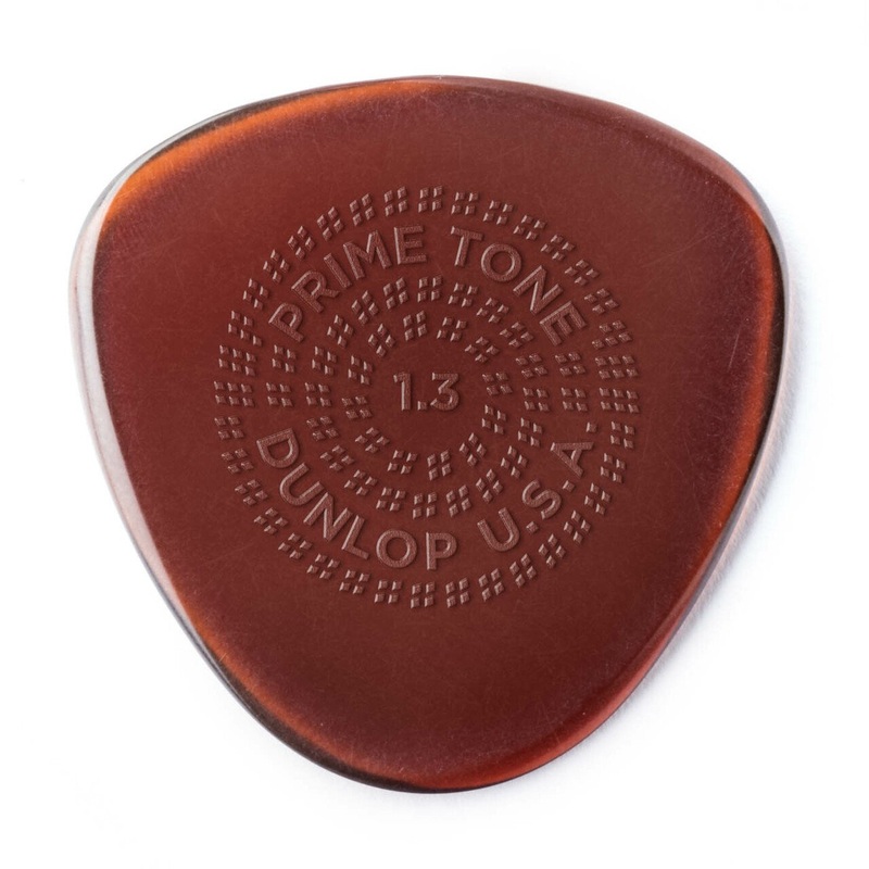Jim Dunlop PRIMETONE SEMI ROUND GRIP PICK 1.3MM 514P1.3 (package of 3)