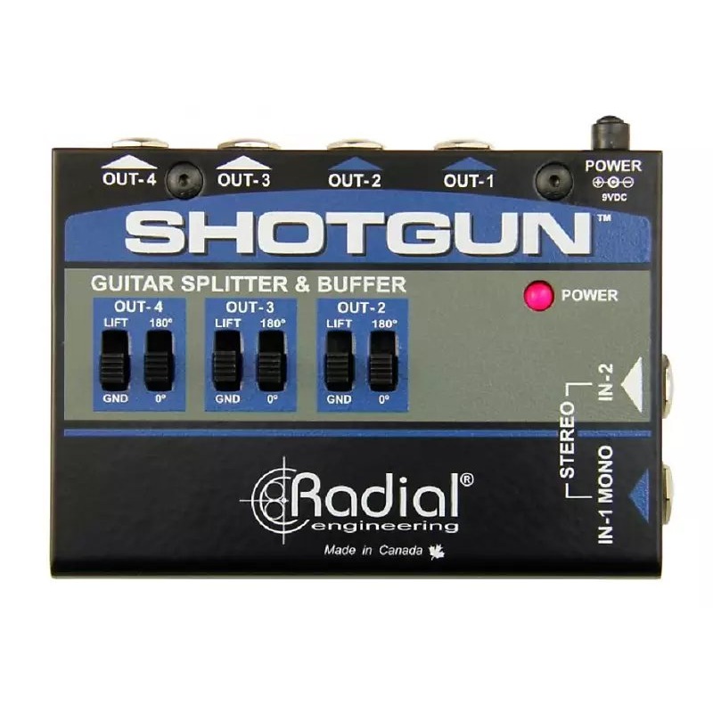 NEW! Radial Engineering Shotgun Instrument Signal Splitter & Buffer *Free Shipping in the USA*