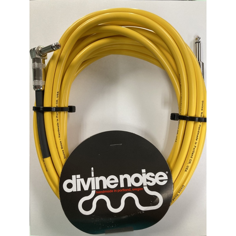Divine Noise 25ft Instrument Cable S-R Yellow *Free Shipping in the USA*