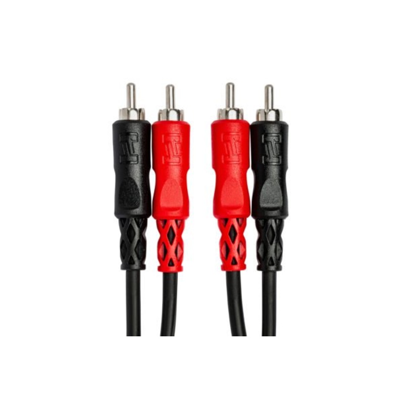 Hosa Dual RCA – Dual RCA Stereo Interconnect Cables 2 Meters Long