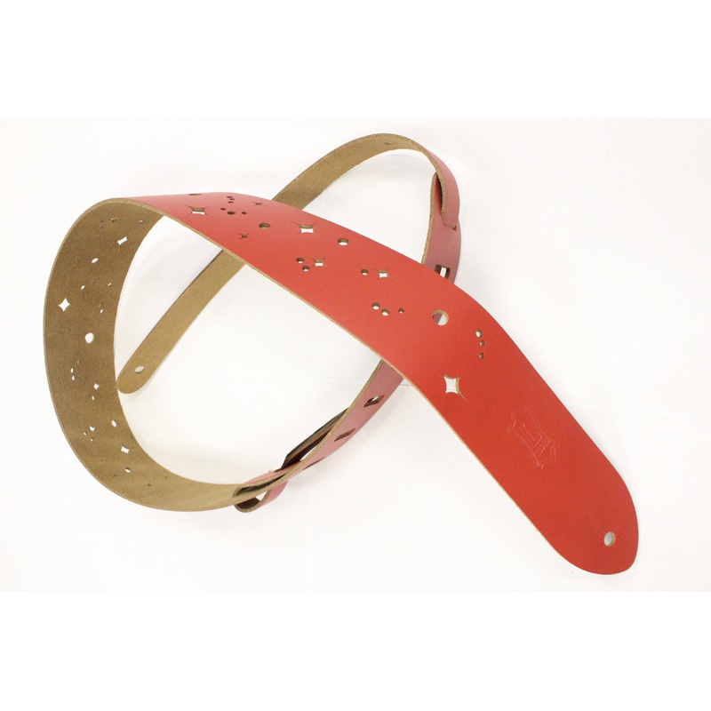 Levy’s M12GSC-RED Leather Guitar Strap *Free Shipping in the US*