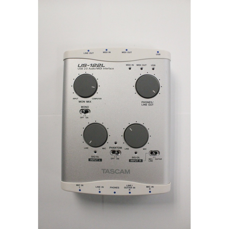 Tascam US-122L USB 2.0 Audio/MIDI Interface Used