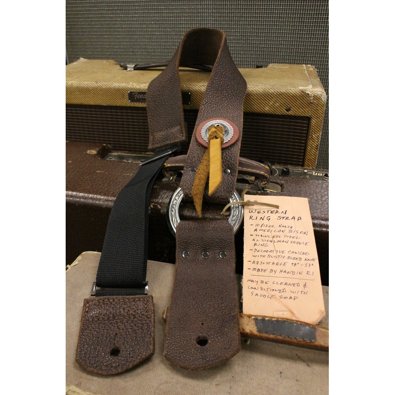 Cheesecake Leathers Western Ring Guitar Strap