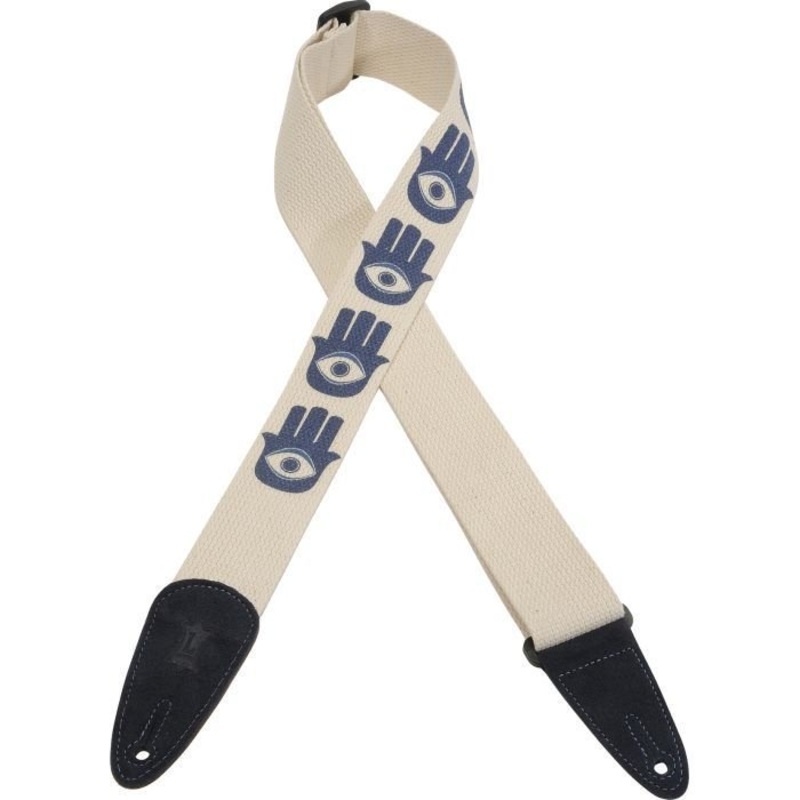 Levy’s MC8LCD-001 2 Adjustable Cotton Guitar Strap  with Hand Eye Design *Free Shipping in the USA*