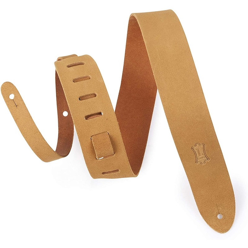 Levys M12OH-V2-TAN Leather Guitar Strap Tan *Free Shipping in the USA*