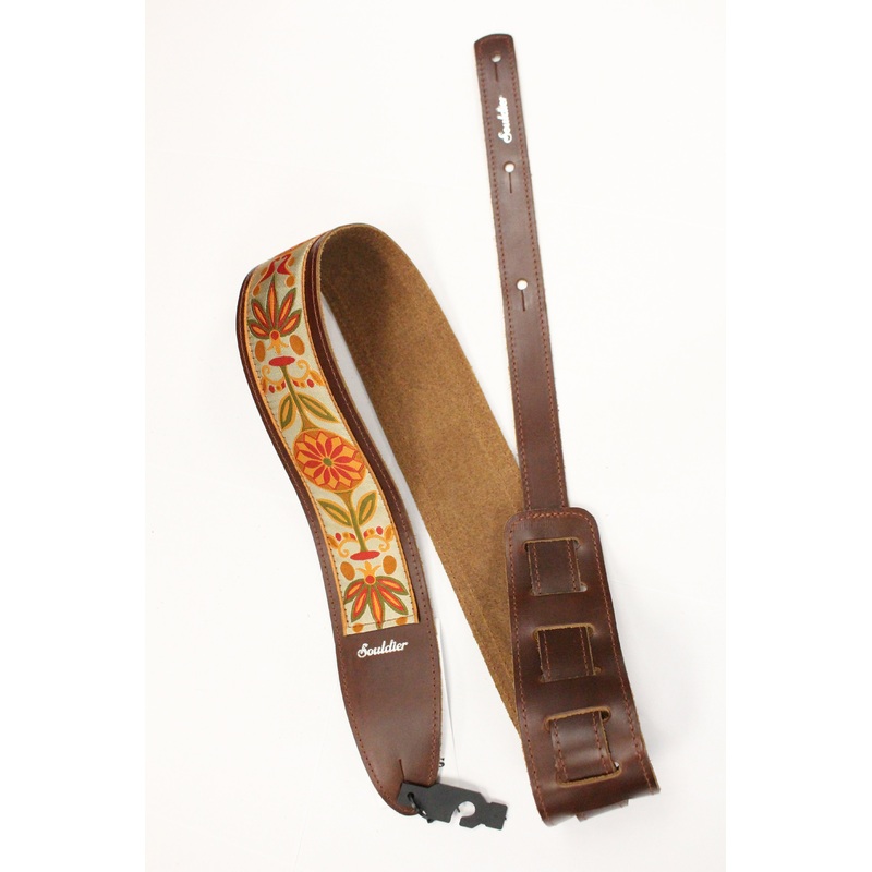 Souldier Daisy Maroon Torpedo Guitar Strap *Free Shipping in the US*
