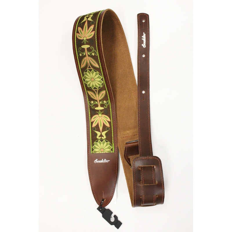 Souldier Daisy Olive Torpedo Guitar Strap *Free Shipping in the USA*