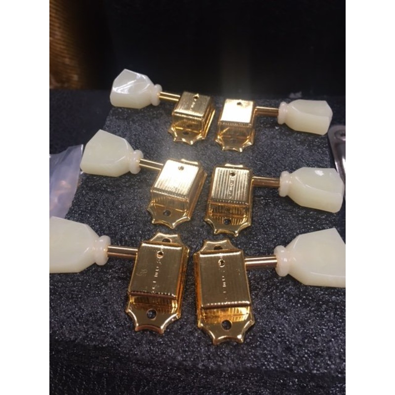 Kluson Deluxe KD-3-GPK 3-per-side Gold Tuning Keys *Free Shipping in the USA*