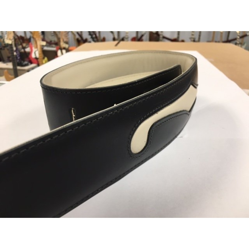 LM Products F-Hole Black Guitar Strap *Free Shipping in the USA*