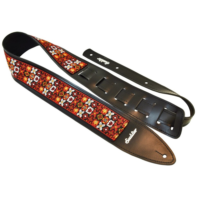 Souldier Woodstock Red Torpedo Guitar Strap *Free Shipping in the US*
