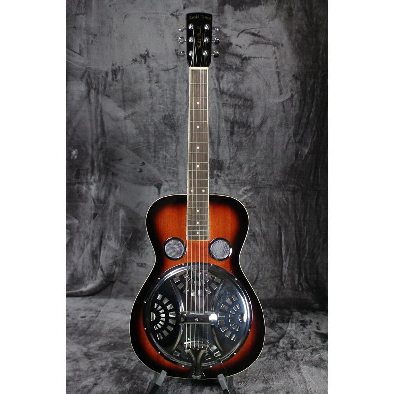 Gold Tone Paul Beard Signature Square Neck Resonator