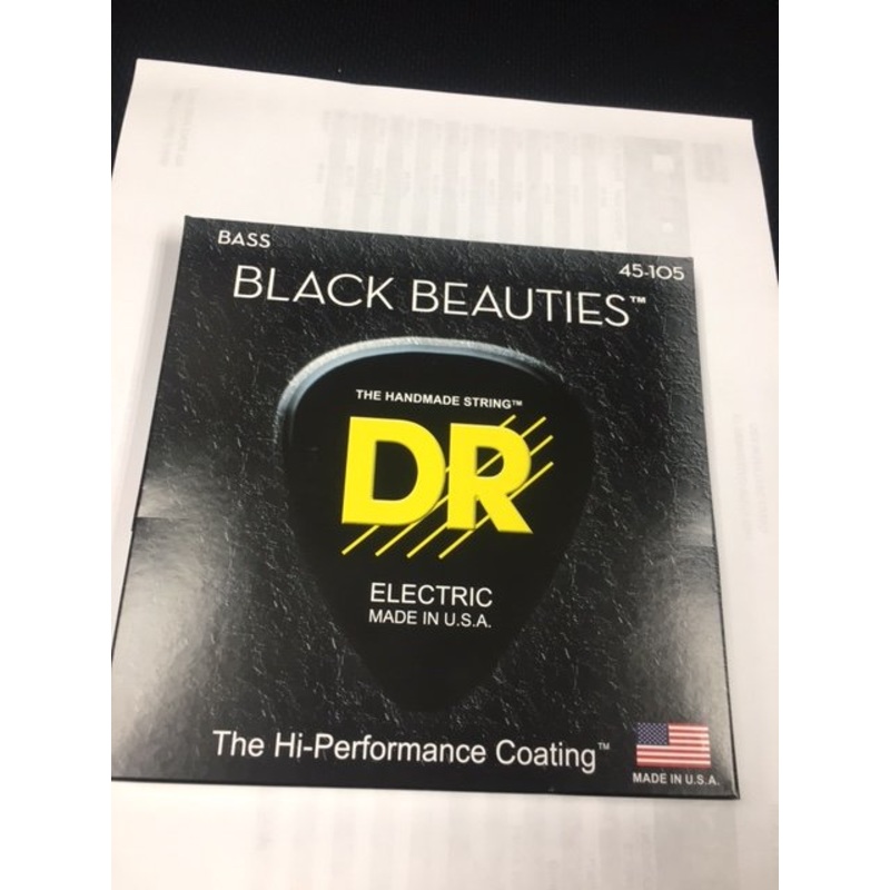 DR Strings BKB-45 Black Beauty 45-105 Bass Strings *Free Shipping in the USA*