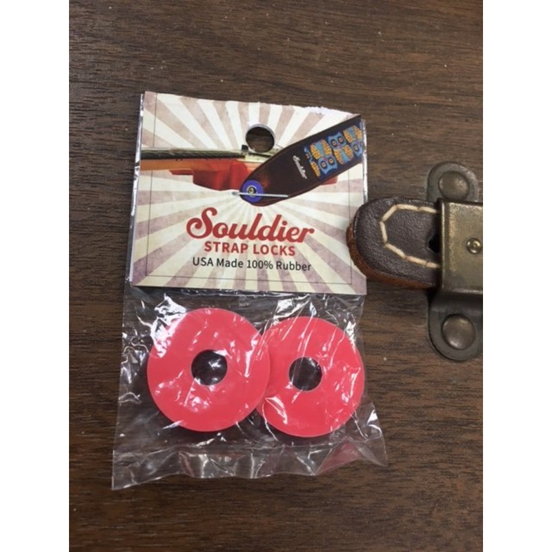 Souldier Rubber Strap Locks (set of 2) Red
