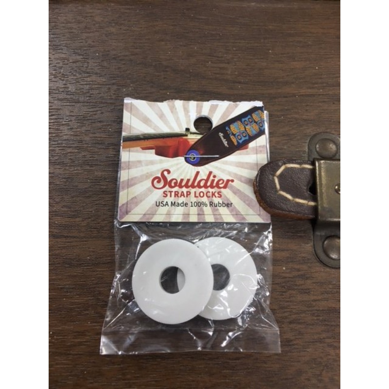 Souldier Rubber Strap Locks (set of 2) White