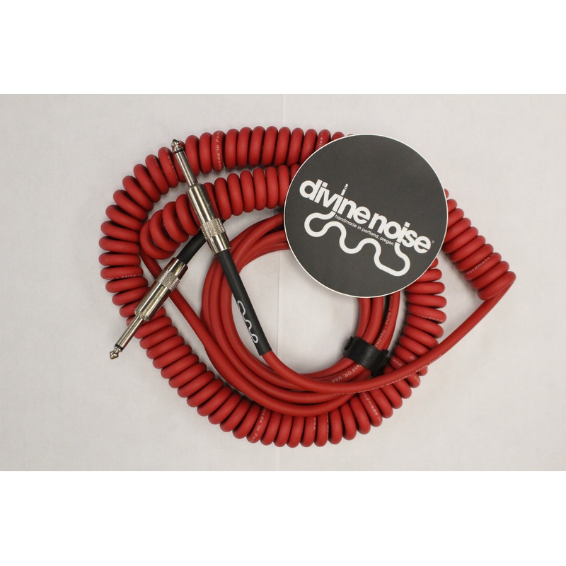 Divine Noise 50/50 Cable Red 30′ Straight / Straight *Free Shipping in the USA*