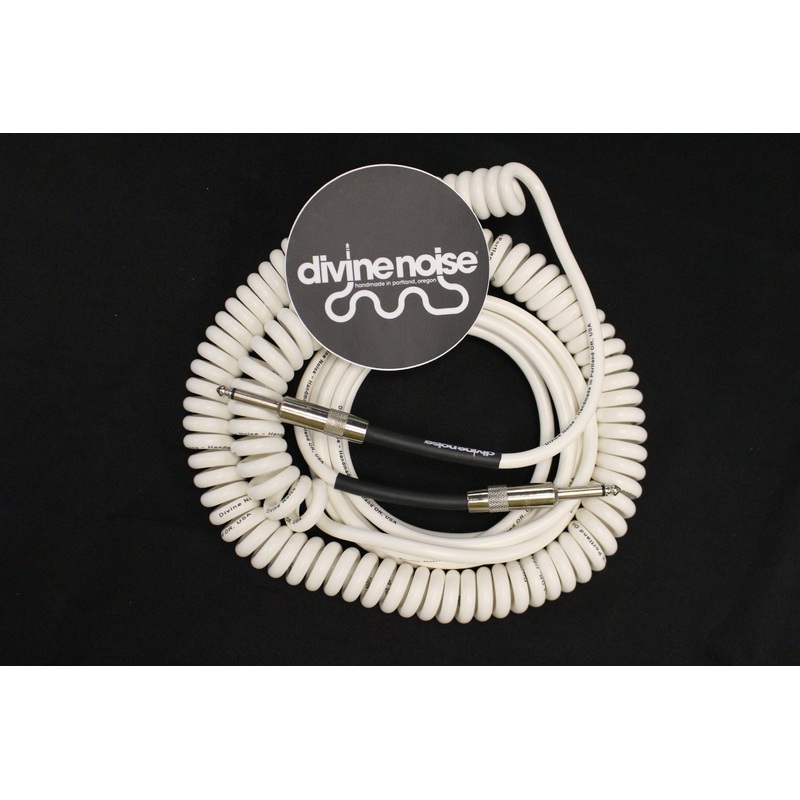 Divine Noise 50/50 Cable White 30′ Straight / Straight *Free Shipping in the USA*