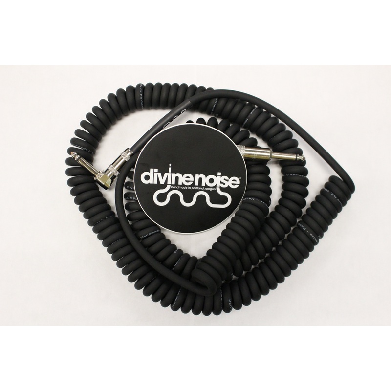 Divine Noise Curly Cable Black 30′ Straight / Angle *Free Shipping in the USA*
