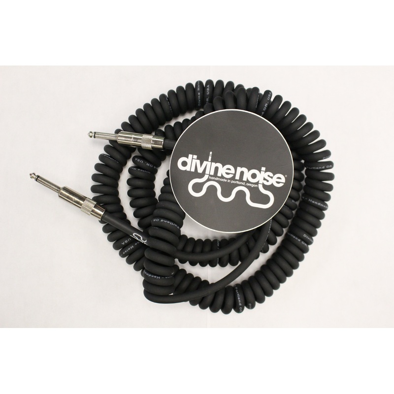 Divine Noise Curly Cable Black 30′ Straight / Straight *Free Shipping in the USA*